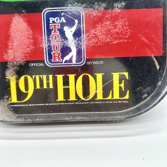 ORIGINAL MICHELOB PGA TOUR 19TH HOLE WALL CLOCK*1994 TESTED - Picture 2 of 5